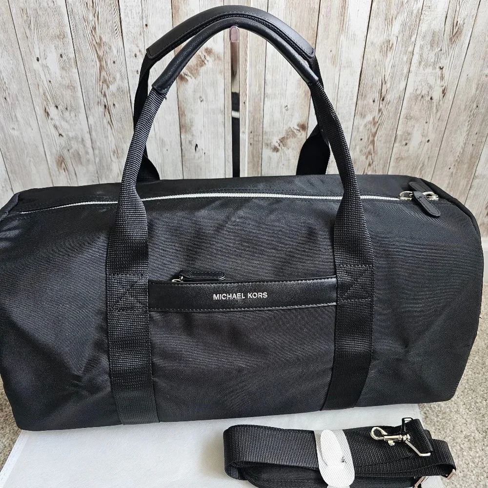 Michael Kors Duffle Travel Gym Bag, Black